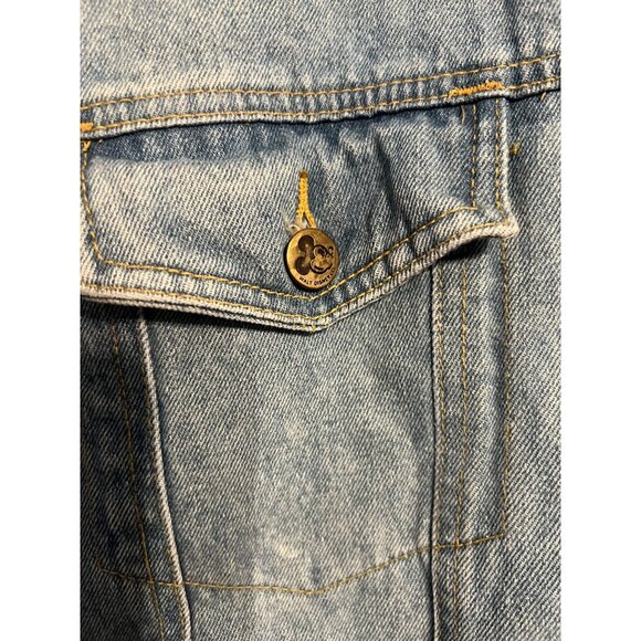 Vintage Mickey Mouse & Co Jean Jacket ITS PARTY TIME Sequins Size Med, Disneyana - Picture 3 of 11